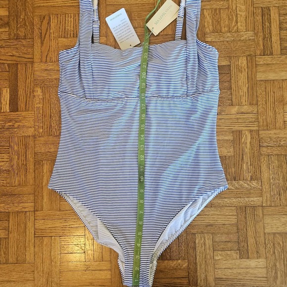 AZURE Sea Level Positano Square Neck One Piece Swimsuit, US 12‎ - Picture 4 of 10